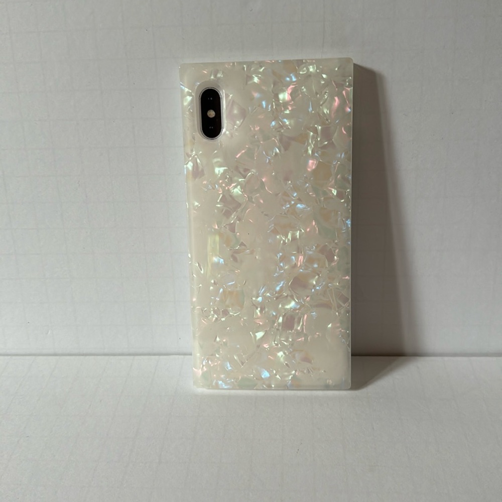 Iridescent White Phone Case